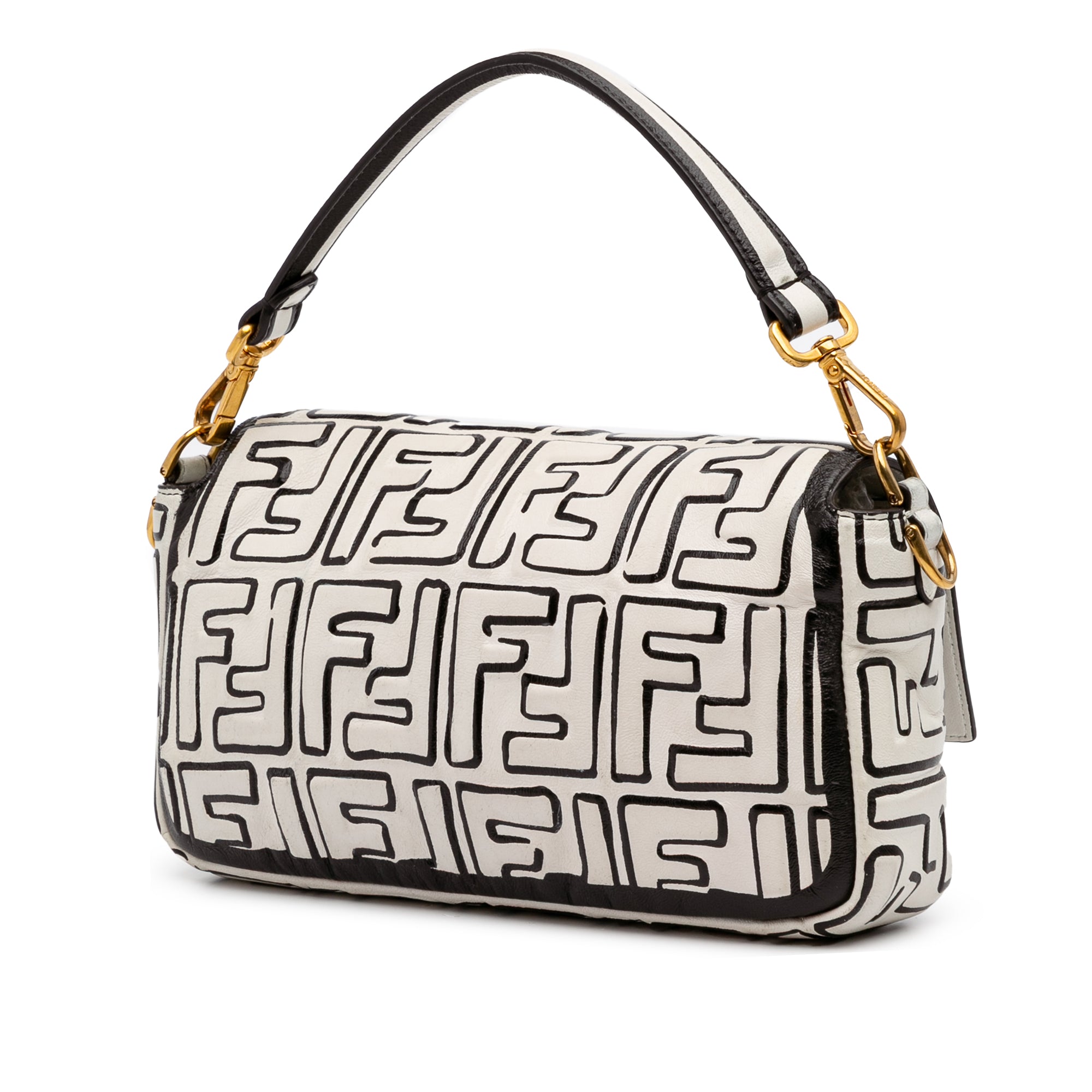 Joshua Vides California Sky Medium Embossed Leather Baguette Satchel