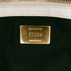 Joshua Vides California Sky Medium Embossed Leather Baguette Satchel