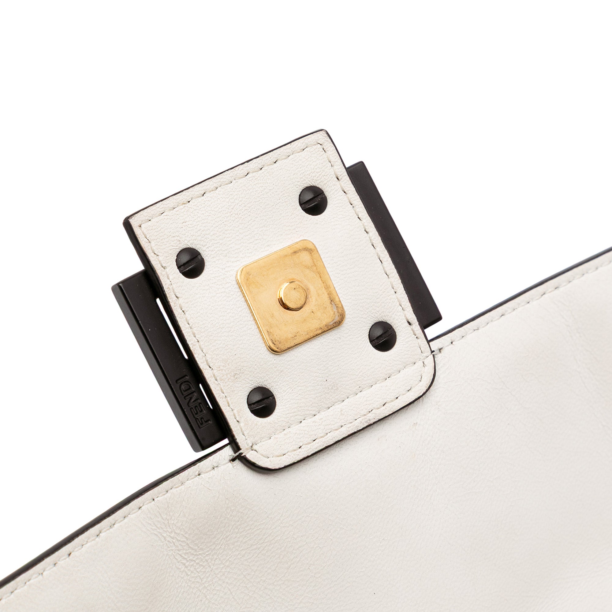 Joshua Vides California Sky Medium Embossed Leather Baguette Satchel