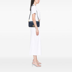 Leather Selleria Baguette Satchel