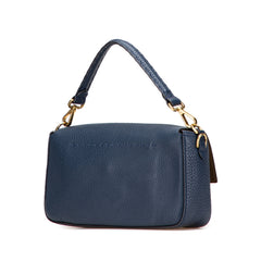 Leather Selleria Baguette Satchel