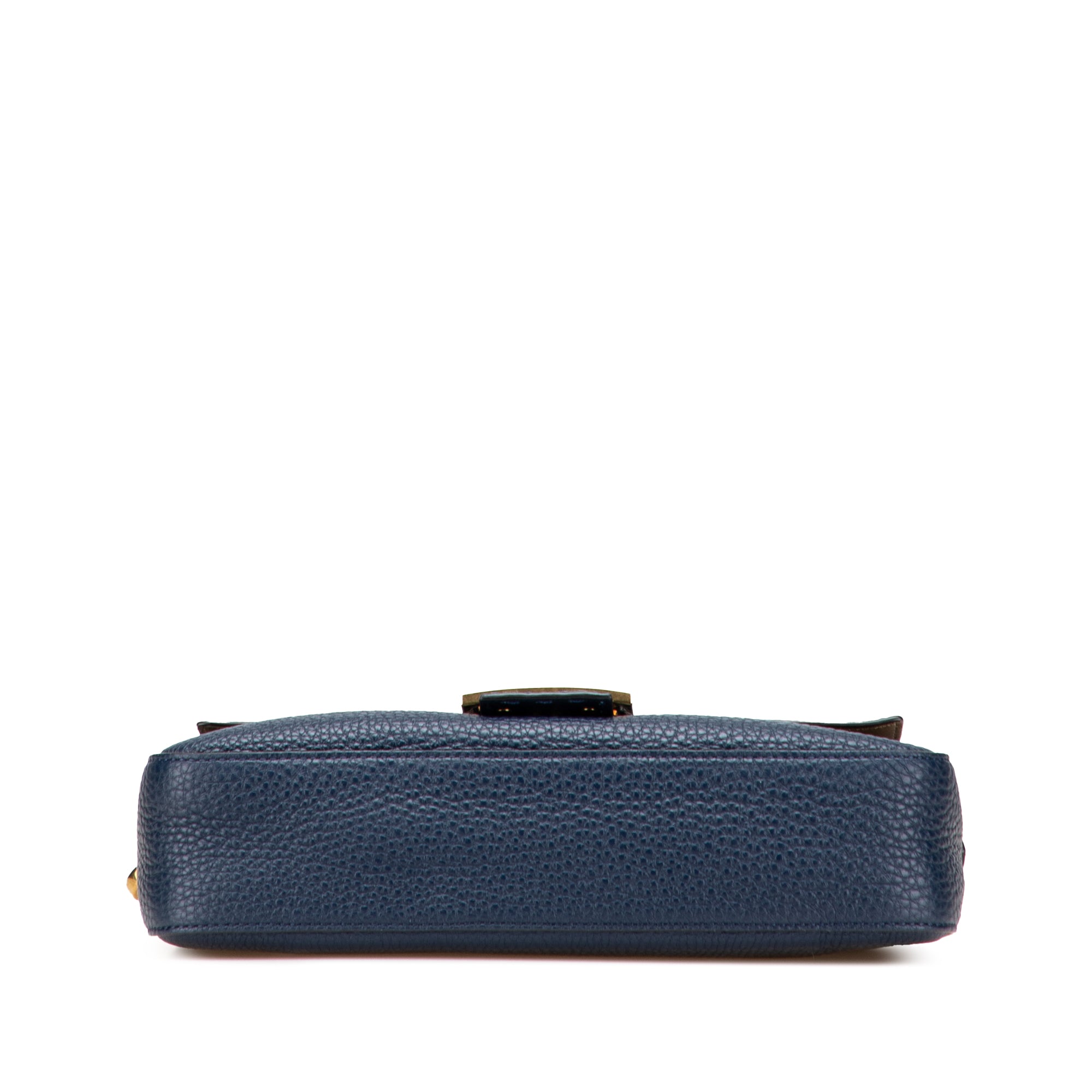 Leather Selleria Baguette Satchel
