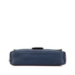 Leather Selleria Baguette Satchel