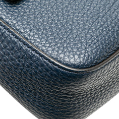 Leather Selleria Baguette Satchel