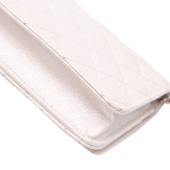 Quilted Caviar Golden Class Wallet On Chain