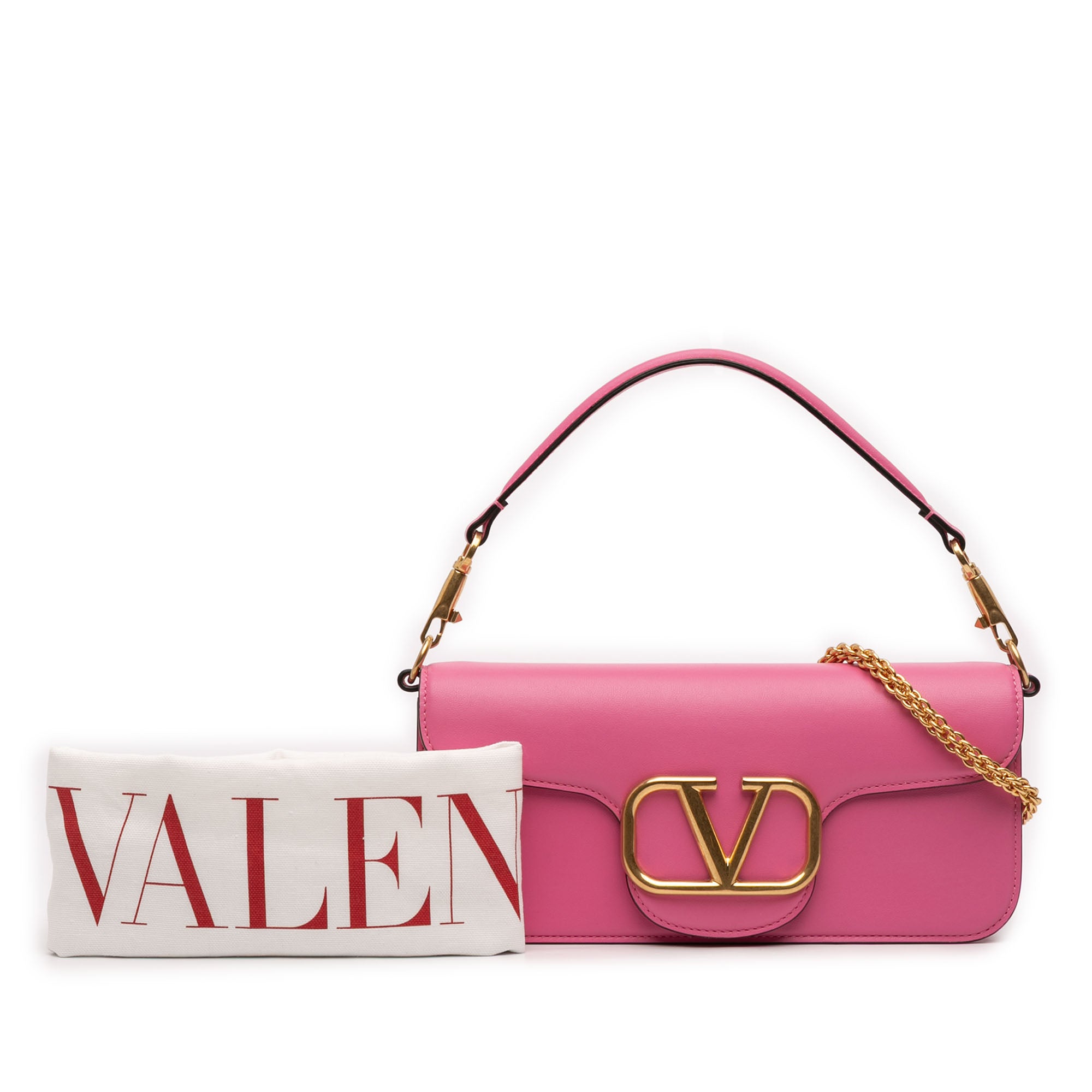 Medium Calfskin VLogo Loco Satchel