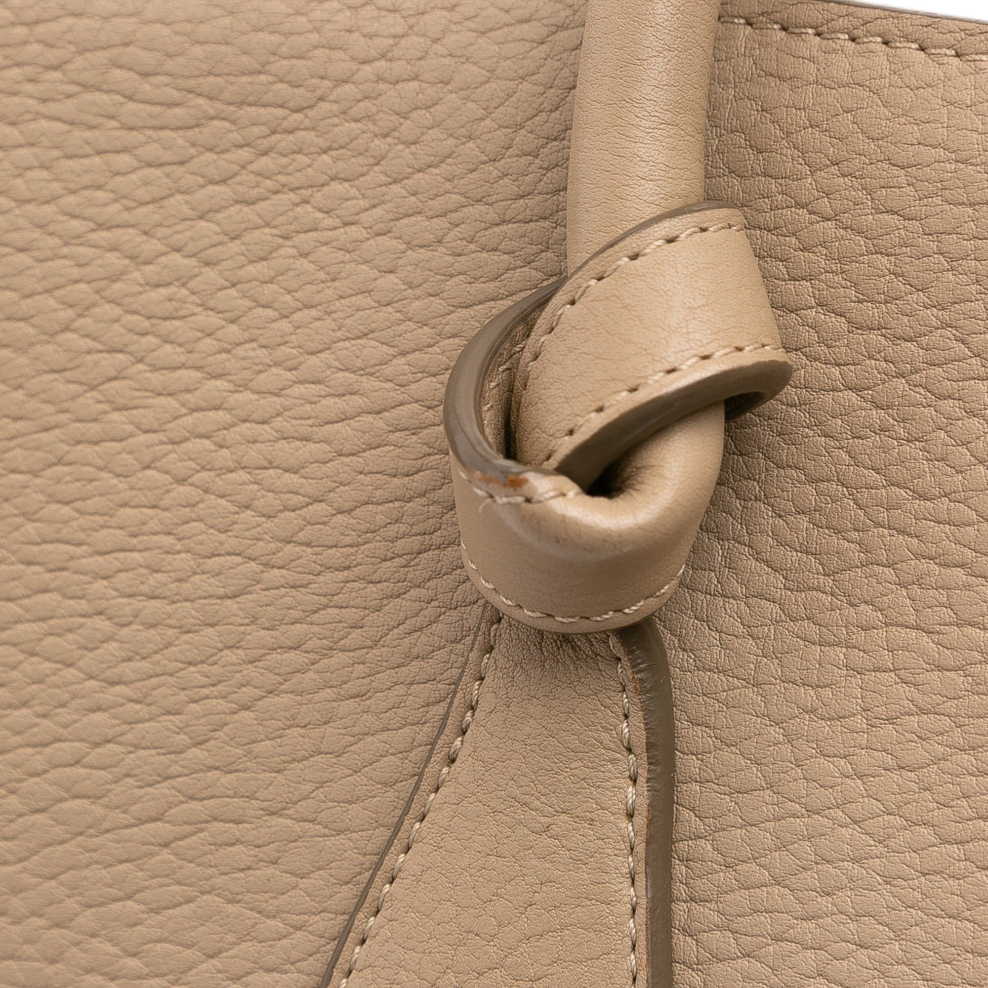 Medium Grained Calfskin Tie Knot Handbag