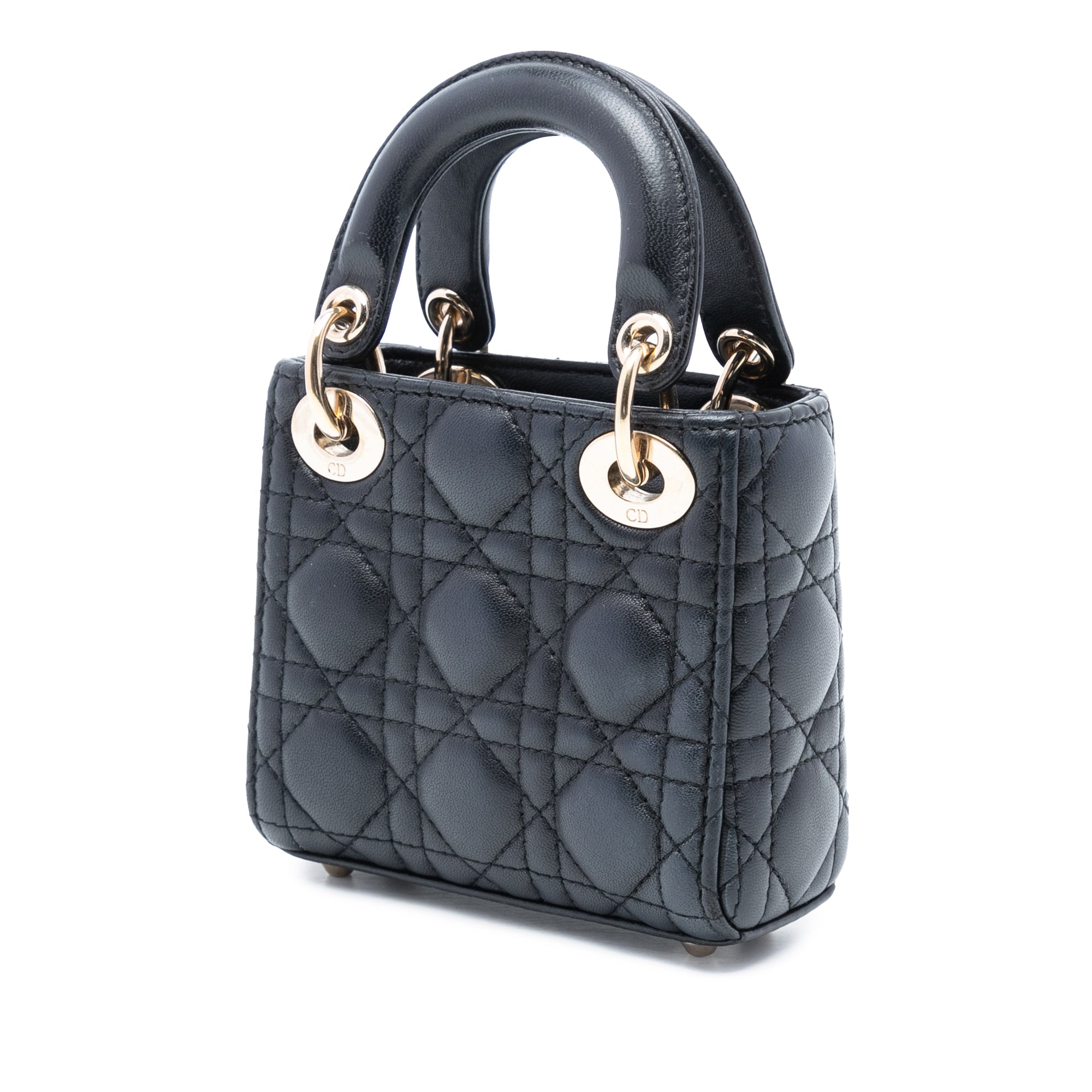 Micro Lambskin Cannage Lady Dior