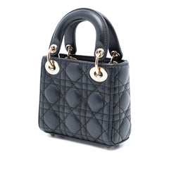Micro Lambskin Cannage Lady Dior