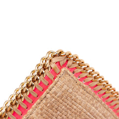 Raffia Falabella Fold Over Clutch