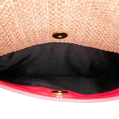 Raffia Falabella Fold Over Clutch