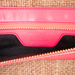 Raffia Falabella Fold Over Clutch