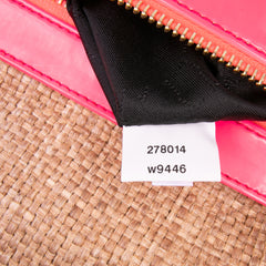 Raffia Falabella Fold Over Clutch