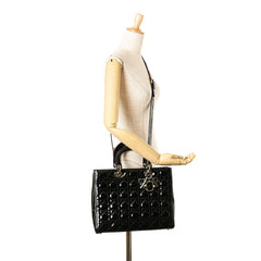 Large Patent Cannage Lady Dior