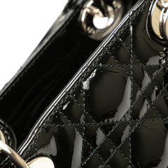 Large Patent Cannage Lady Dior