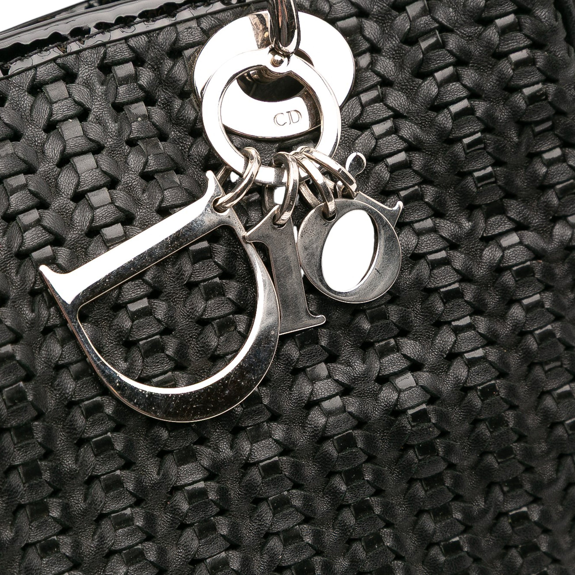 Medium Woven Leather Soft Lady Dior