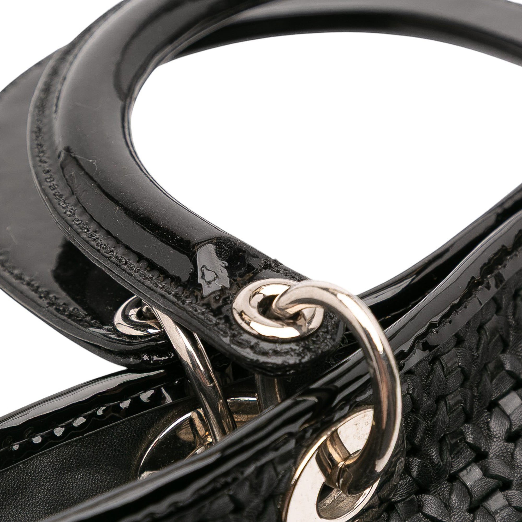 Medium Woven Leather Soft Lady Dior