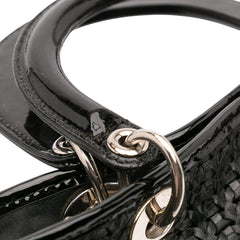 Medium Woven Leather Soft Lady Dior