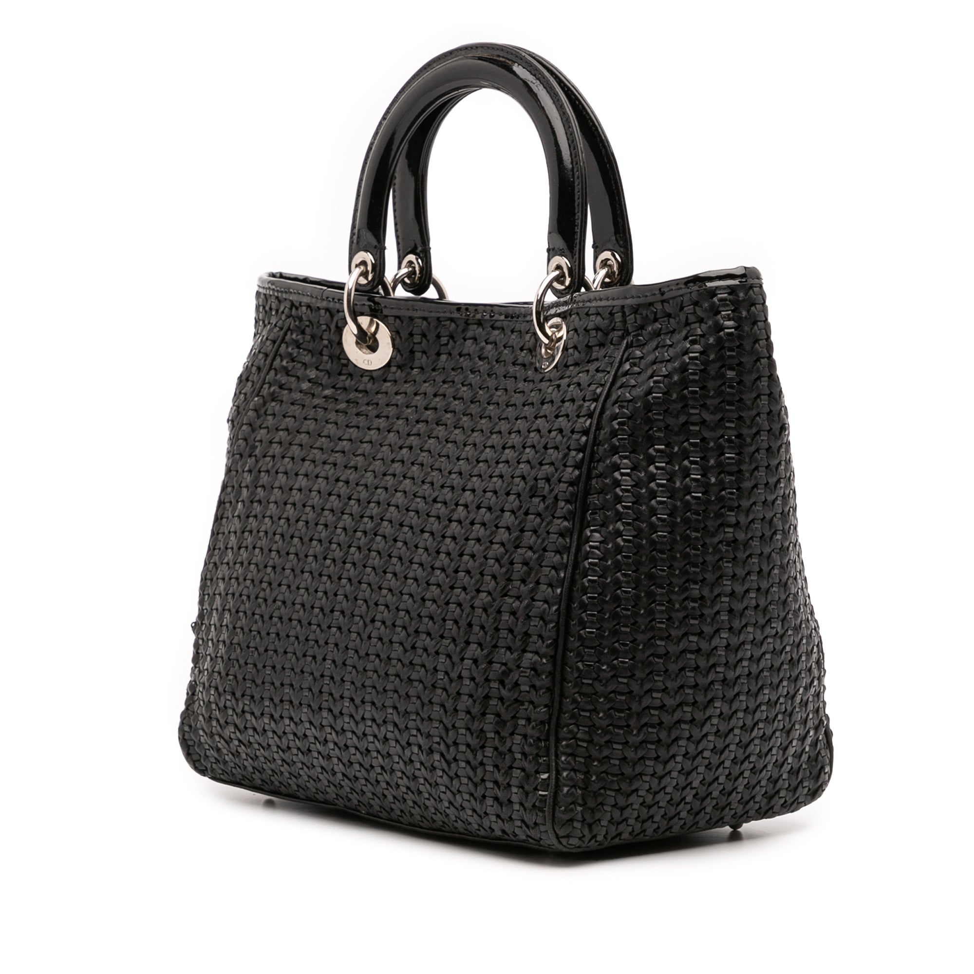 Medium Woven Leather Soft Lady Dior
