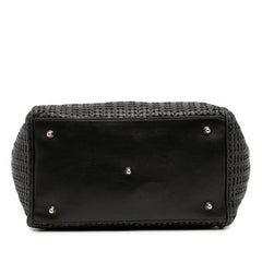 Medium Woven Leather Soft Lady Dior