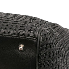 Medium Woven Leather Soft Lady Dior