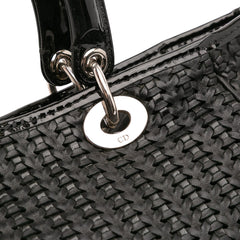 Medium Woven Leather Soft Lady Dior