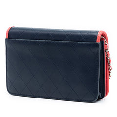 Quilted Lambskin Color Pop CC Wallet on Chain