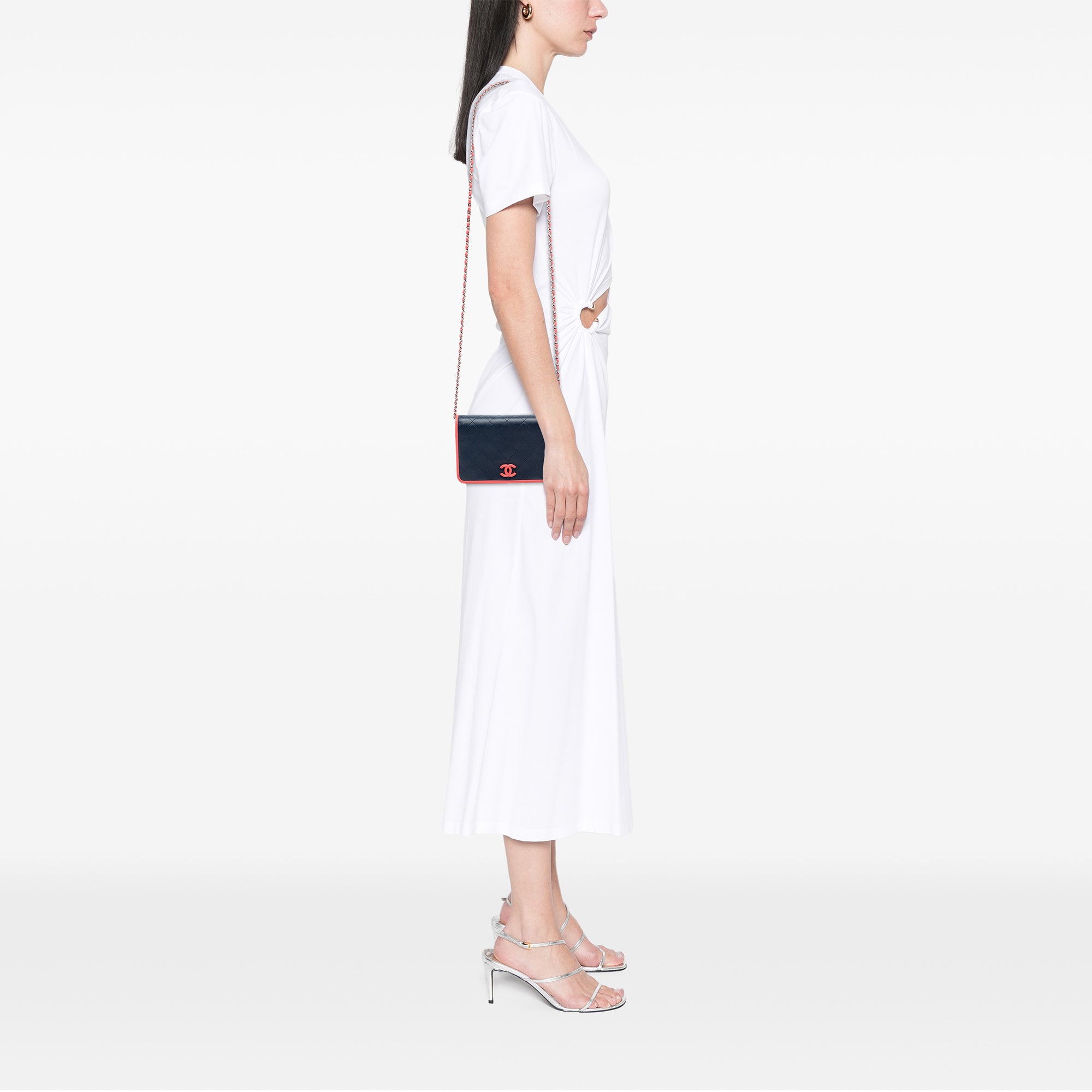 Quilted Lambskin Color Pop CC Wallet on Chain