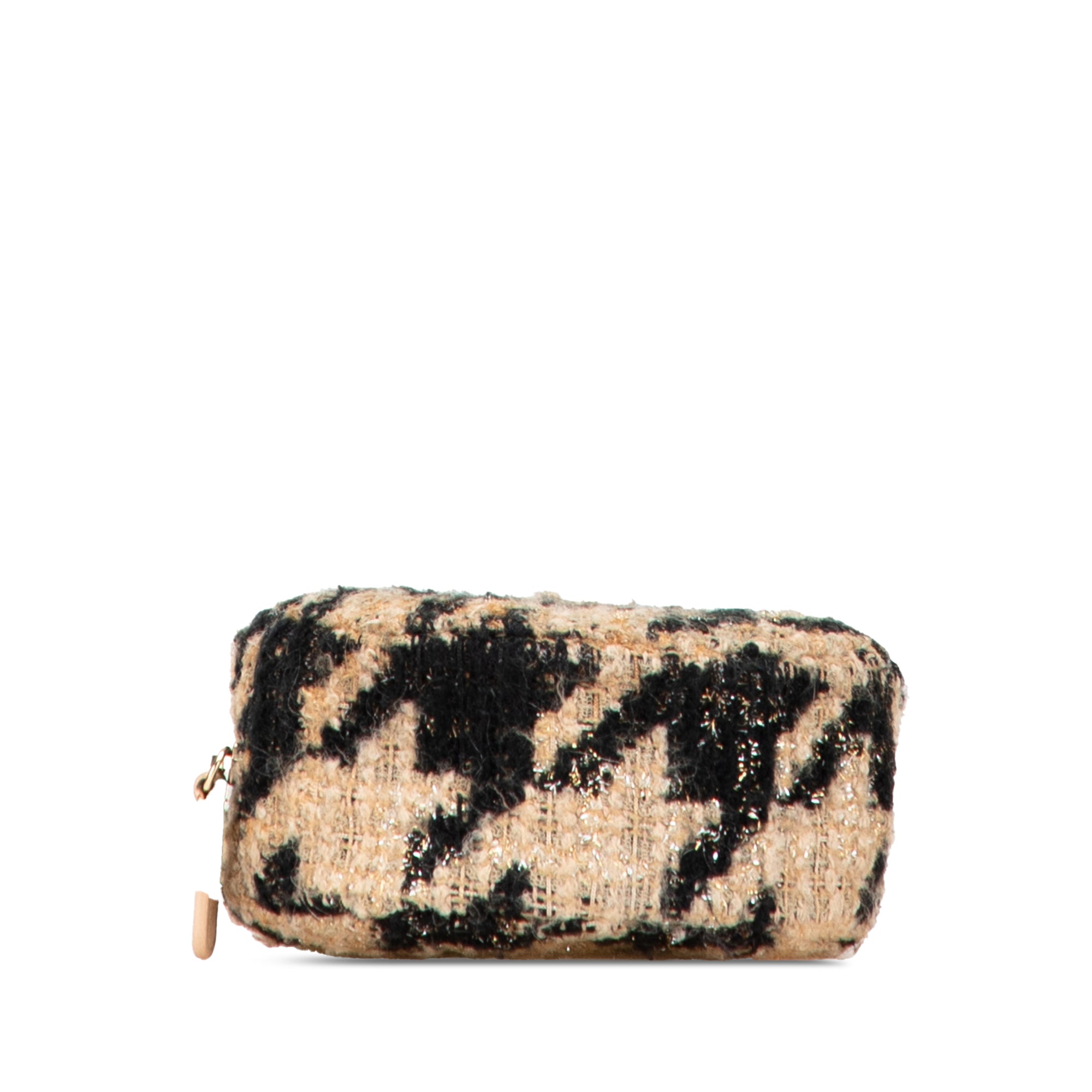 Tweed 19 Round Clutch with Chain and Coin Purse