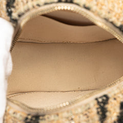 Tweed 19 Round Clutch with Chain and Coin Purse