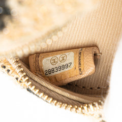 Tweed 19 Round Clutch with Chain and Coin Purse