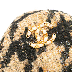 Tweed 19 Round Clutch with Chain and Coin Purse