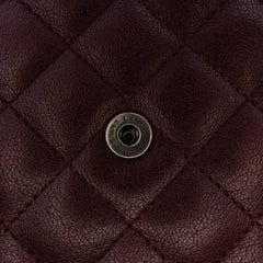 Sheepskin Triquilt Monogram Envelope Wallet on Chain