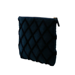CC Medium Quilted Velvet Cosmetic Case