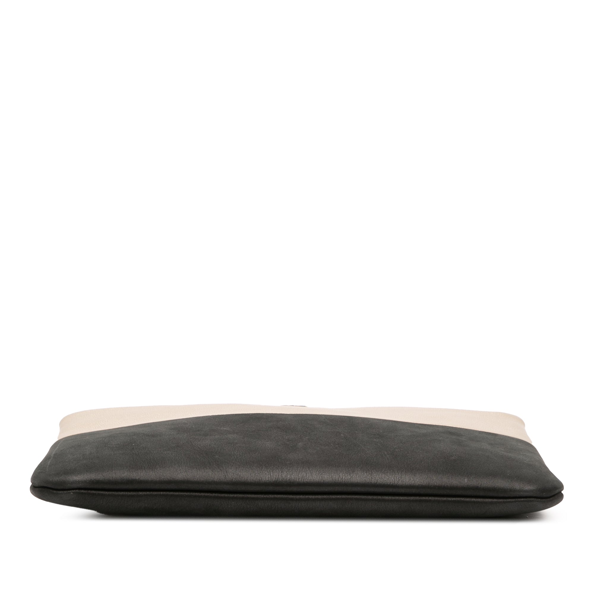 Medium Bicolor Caviar and Iridescent Calfskin O Case Clutch