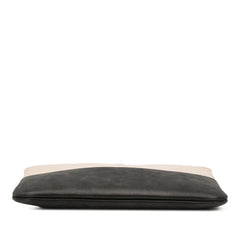 Medium Bicolor Caviar and Iridescent Calfskin O Case Clutch