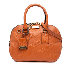 Small Heritage Grain Check Embossed Orchard Bowling Bag