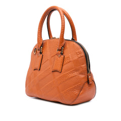Small Heritage Grain Check Embossed Orchard Bowling Bag