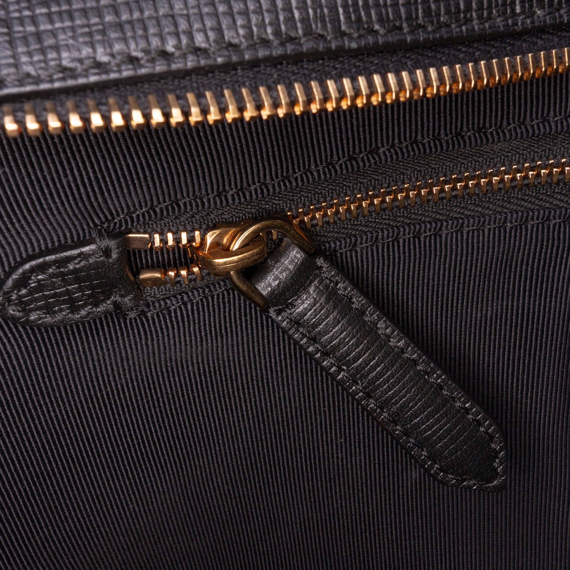 Leather and House Check Satchel