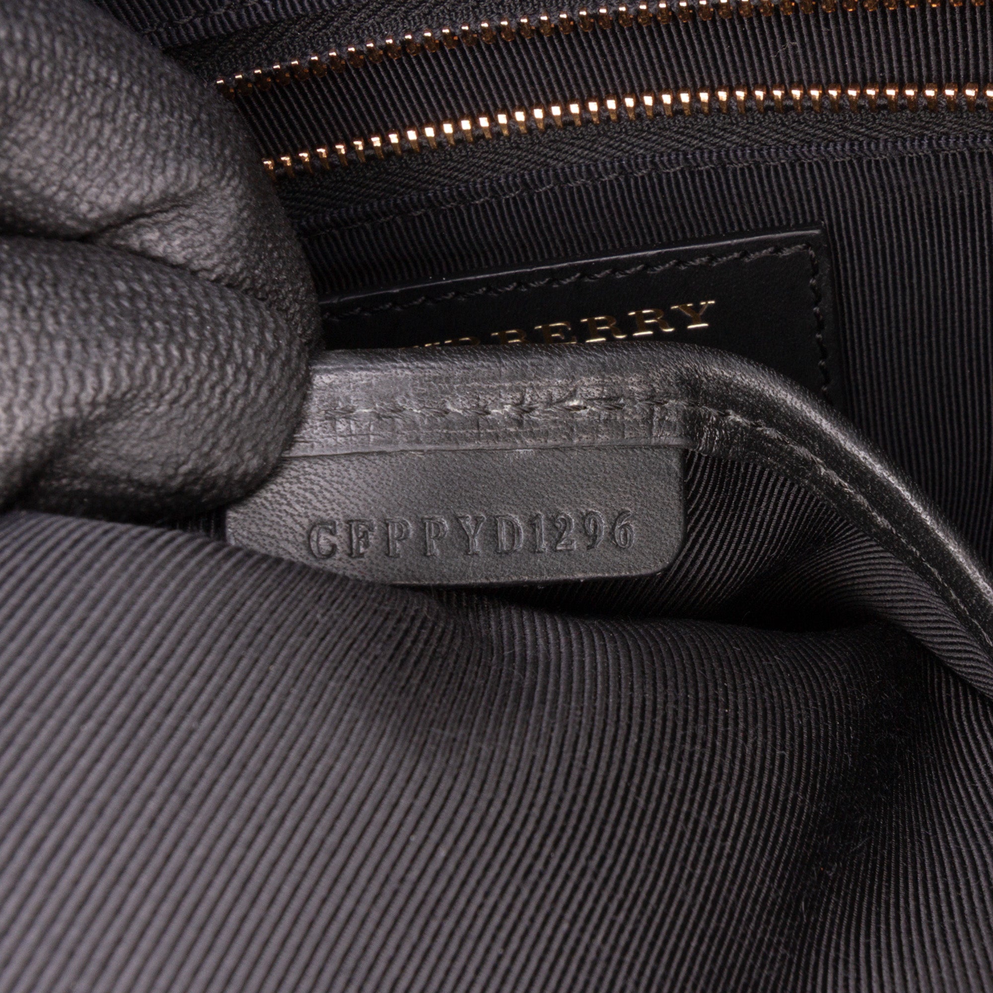 Leather and House Check Satchel