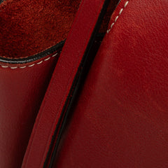 Trifold Leather Clutch On Chain