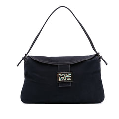Canvas FF Marble Double Flap Shoulder Bag