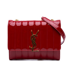 Matelasse Patent Monogram Vicky Chain Wallet