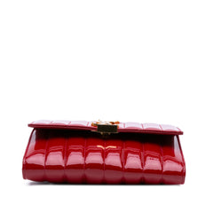 Matelasse Patent Monogram Vicky Chain Wallet
