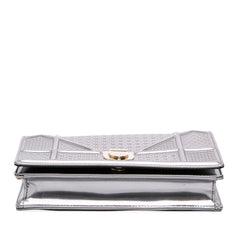Metallic Patent Microcannage Diorama Wallet on Chain