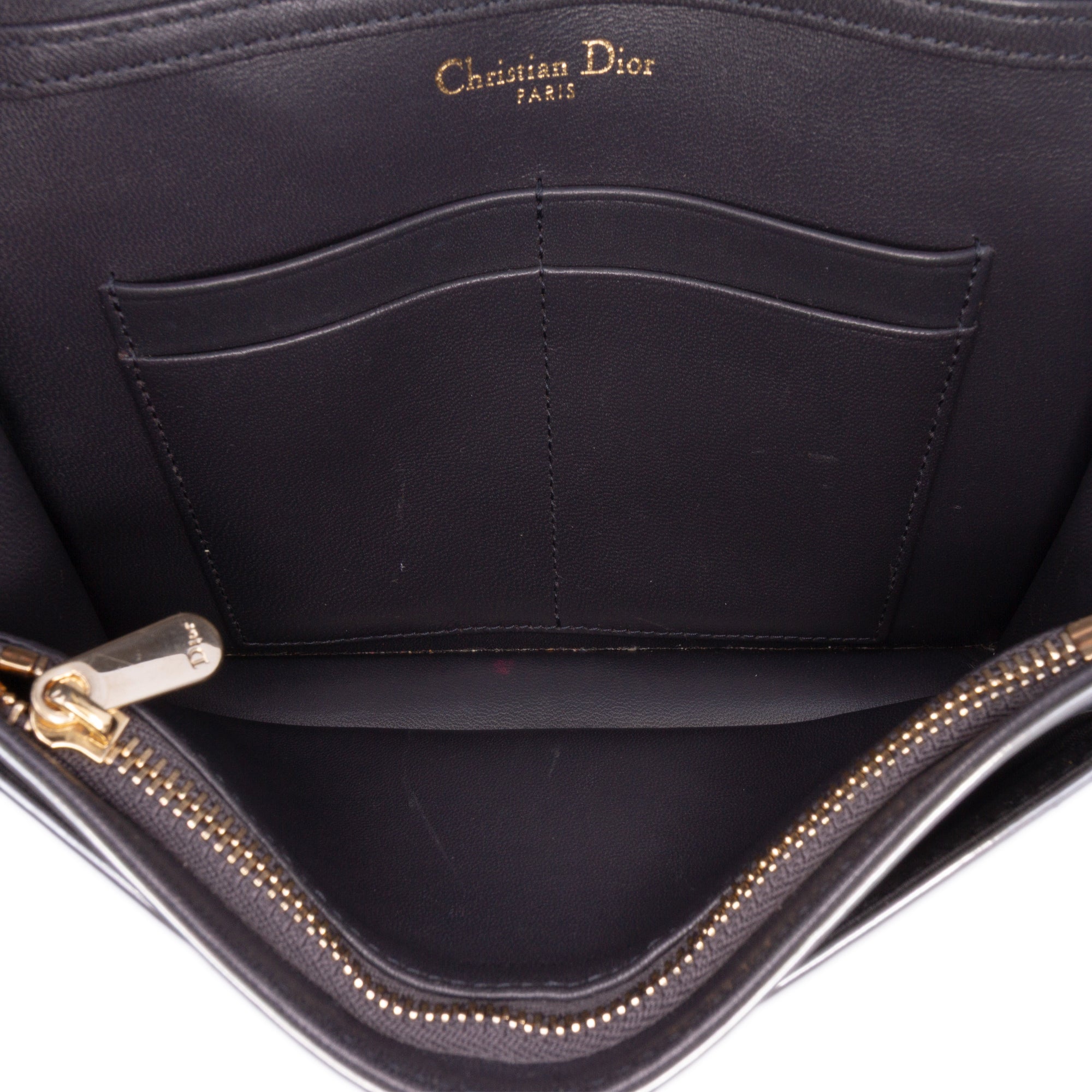 Metallic Patent Microcannage Diorama Wallet on Chain