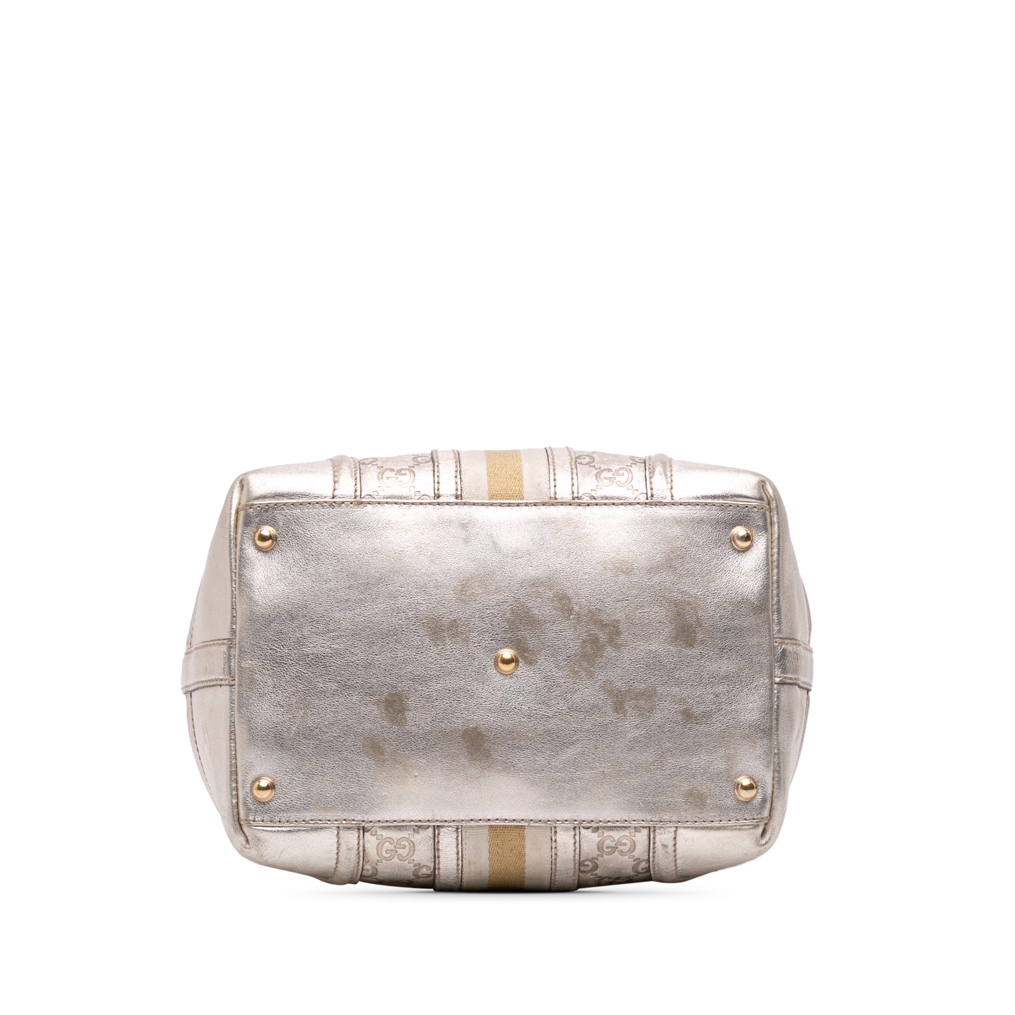 Metallic Guccissima Web Treasure Handbag