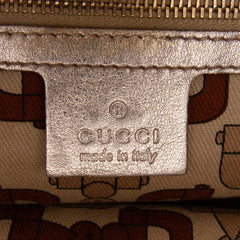 Metallic Guccissima Web Treasure Handbag