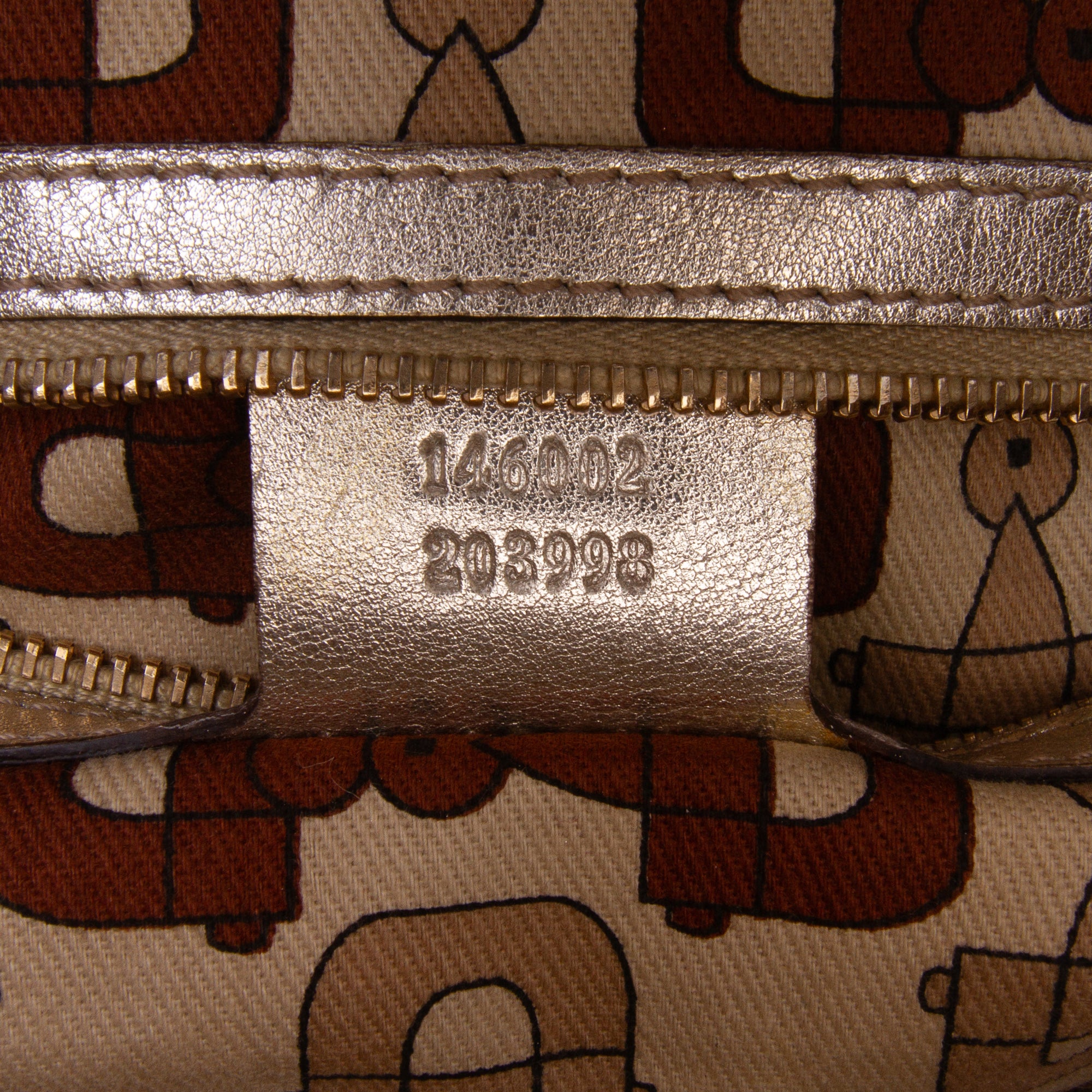 Metallic Guccissima Web Treasure Handbag