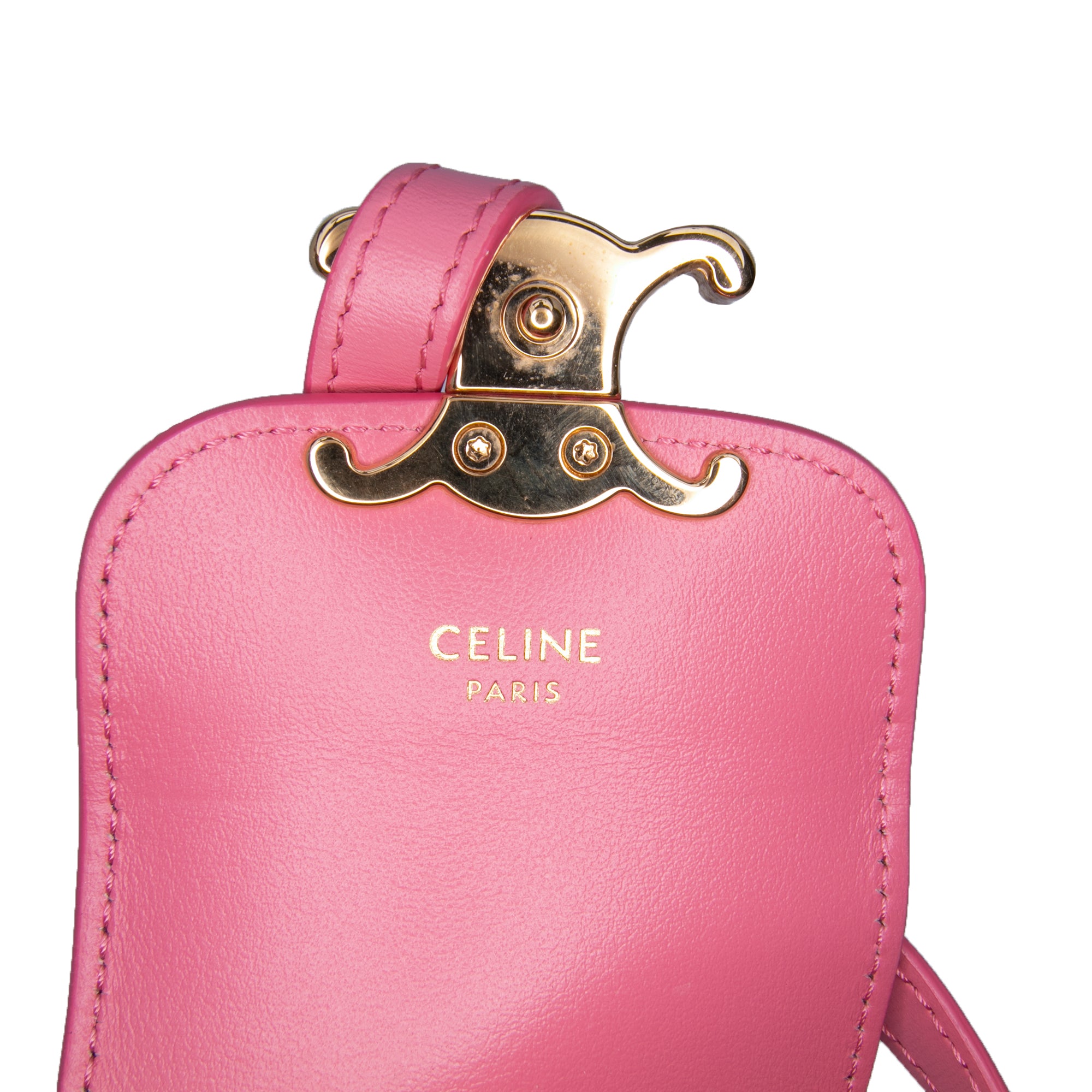 Mini Shiny Calfskin Triomphe Crossbody